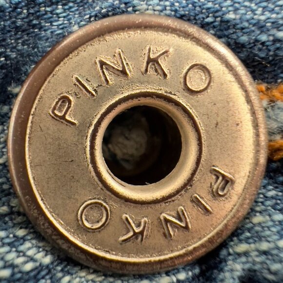 Pinko Basic Women’s Cropped Jeans with Ribbon Detail Size 38 ( US 2-4 ) - Picture 5 of 16